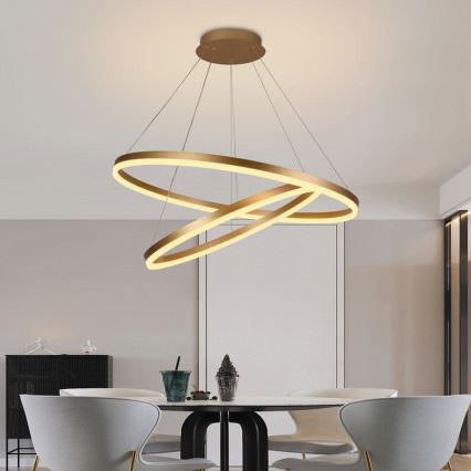 LED Himmennettävä kattokruunu johdossa LED/100W/230V 3000-6500K + kaukosäädin