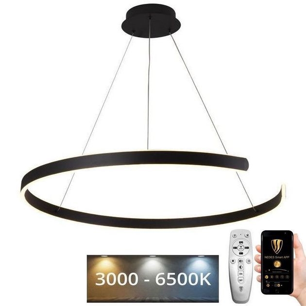 LED-himmennettävä kattokruunu johdossa LED/100W/230V 3000-6500K + kaukosäädin