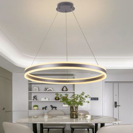 LED-himmennettävä kattokruunu johdossa LED/110W/230V 3000-6500K + kaukosäädin