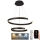 LED-himmennettävä kattokruunu johdossa LED/120W/230V 3000-6500K + kaukosäädin