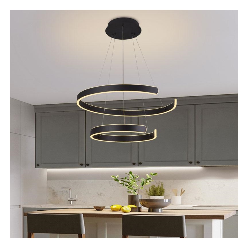 LED-himmennettävä kattokruunu johdossa LED/120W/230V 3000-6500K + kaukosäädin