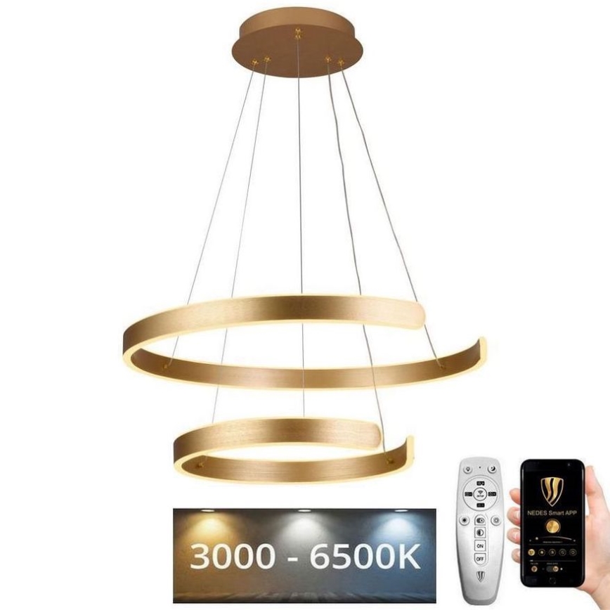 LED-himmennettävä kattokruunu johdossa LED/120W/230V 3000-6500K + kaukosäädin