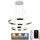 LED-himmennettävä kattokruunu johdossa LED/120W/230V 3000-6500K + kaukosäädin