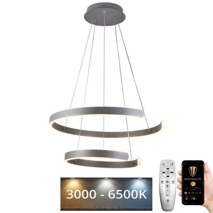 LED-himmennettävä kattokruunu johdossa LED/120W/230V 3000-6500K + kaukosäädin