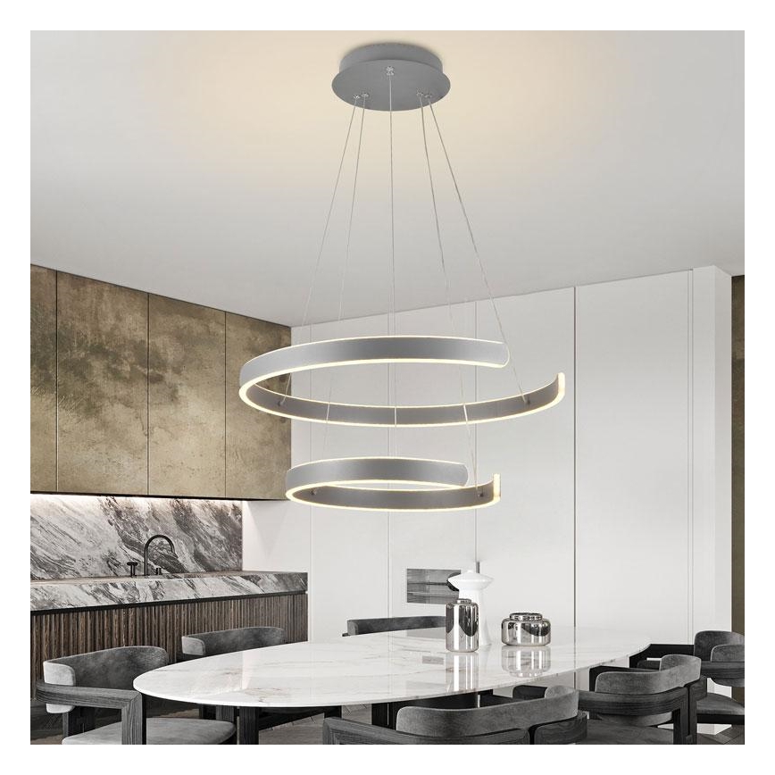 LED-himmennettävä kattokruunu johdossa LED/120W/230V 3000-6500K + kaukosäädin