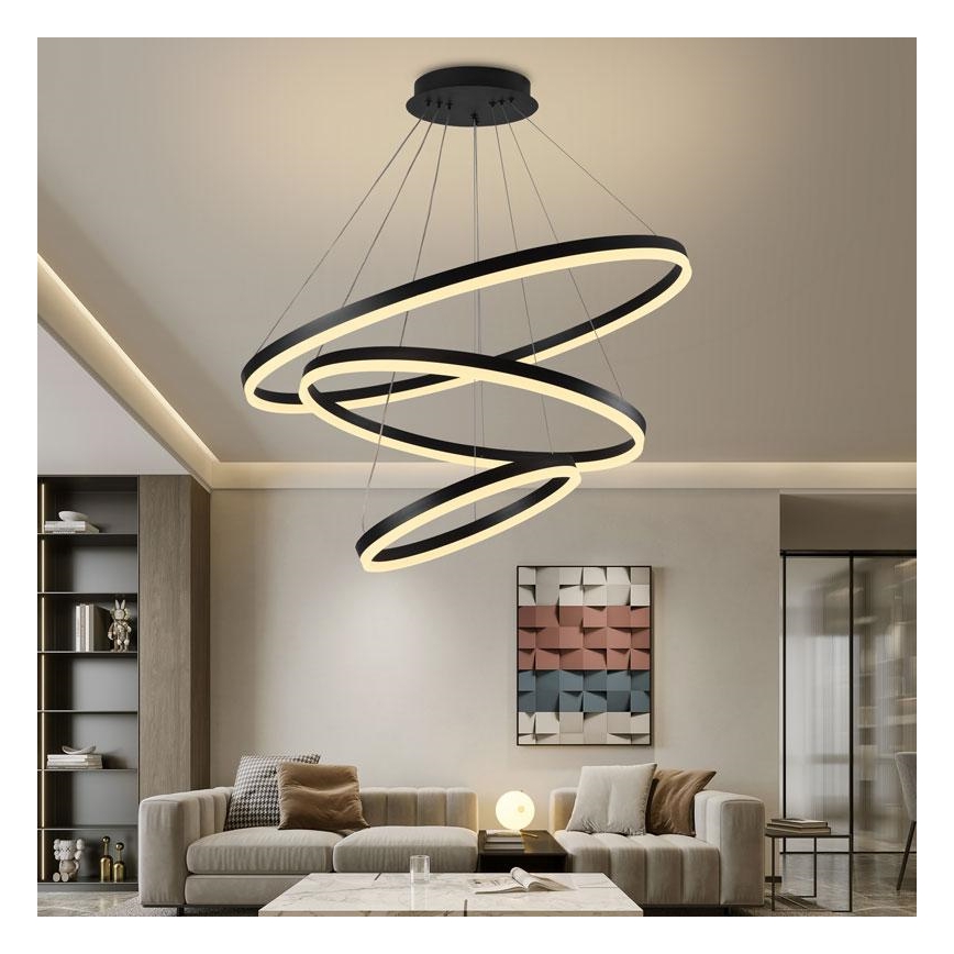 LED-himmennettävä kattokruunu johdossa LED/125W/230V 3000-6500K + kaukosäädin