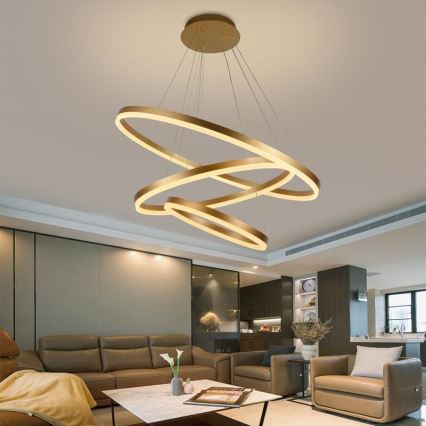 LED-himmennettävä kattokruunu johdossa LED/125W/230V 3000-6500K + kaukosäädin