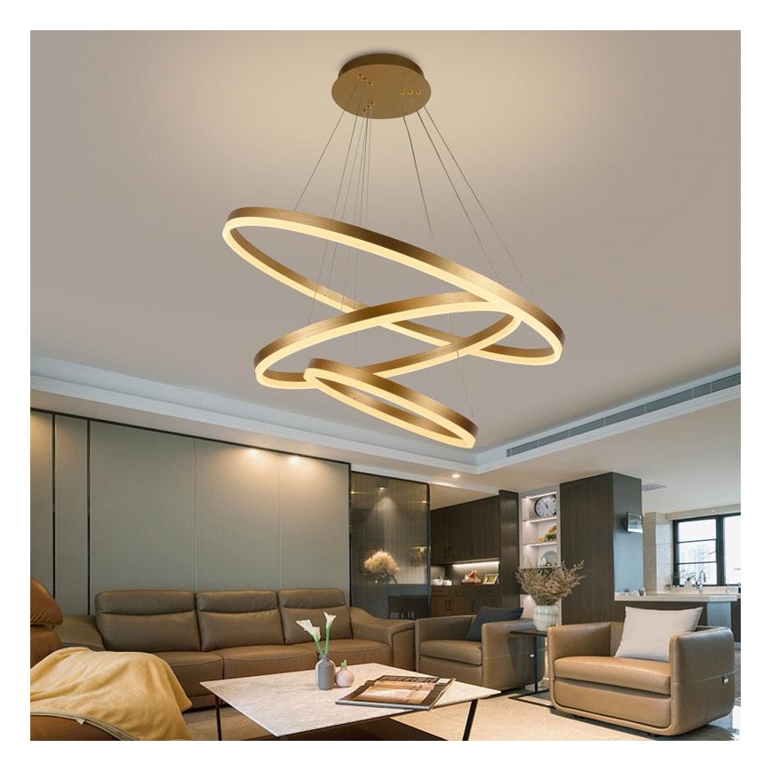 LED-himmennettävä kattokruunu johdossa LED/125W/230V 3000-6500K + kaukosäädin