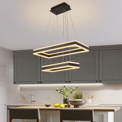LED-himmennettävä kattokruunu johdossa LED/130W/230V 3000-6500K + kaukosäädin