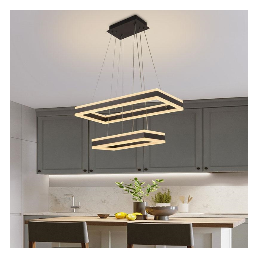 LED-himmennettävä kattokruunu johdossa LED/130W/230V 3000-6500K + kaukosäädin