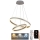 LED-himmennettävä kattokruunu johdossa LED/135W/230V 3000-6500K + kaukosäädin