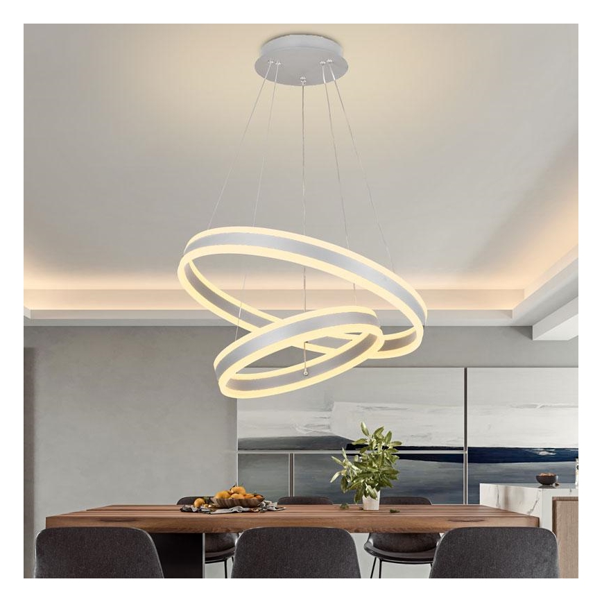 LED-himmennettävä kattokruunu johdossa LED/135W/230V 3000-6500K + kaukosäädin