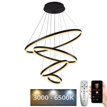 LED-himmennettävä kattokruunu johdossa LED/165W/230V 3000-6500K + kaukosäädin