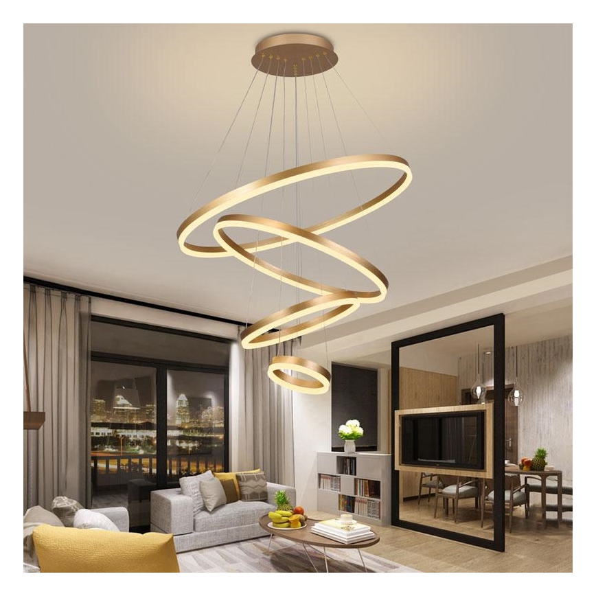 LED-himmennettävä kattokruunu johdossa LED/165W/230V 3000-6500K + kaukosäädin