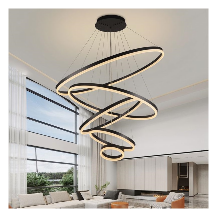 LED-himmennettävä kattokruunu johdossa LED/210W/230V 3000-6500K + kaukosäädin