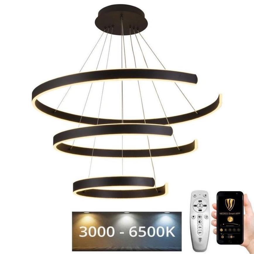LED-himmennettävä kattokruunu johdossa LED/220W/230V 3000-6500K + kaukosäädin