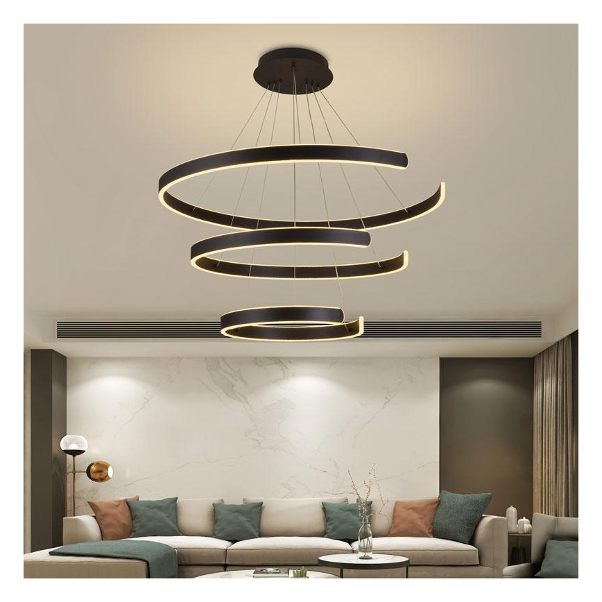 LED-himmennettävä kattokruunu johdossa LED/220W/230V 3000-6500K + kaukosäädin