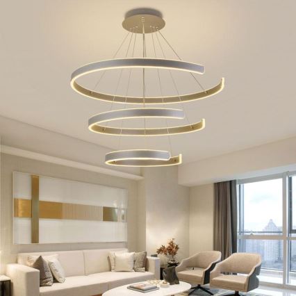 LED-himmennettävä kattokruunu johdossa LED/220W/230V 3000-6500K + kaukosäädin
