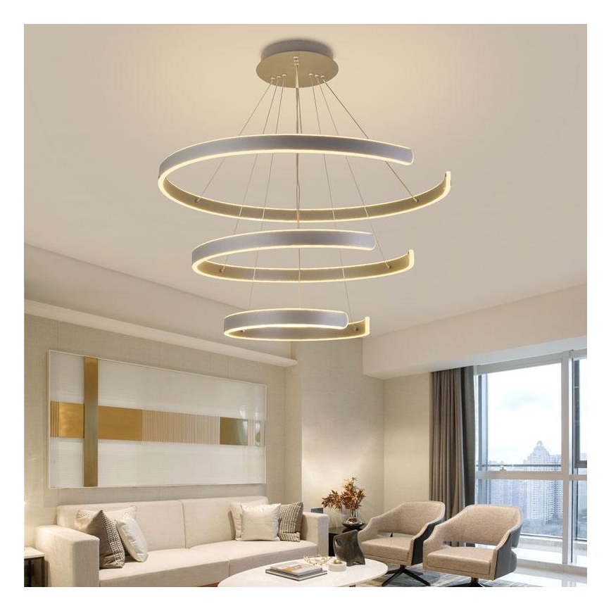 LED-himmennettävä kattokruunu johdossa LED/220W/230V 3000-6500K + kaukosäädin