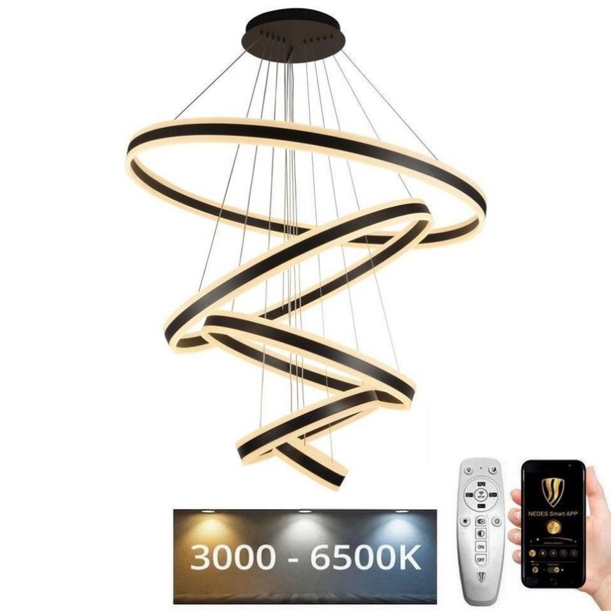 LED-himmennettävä kattokruunu johdossa LED/420W/230V 3000-6500K + kaukosäädin