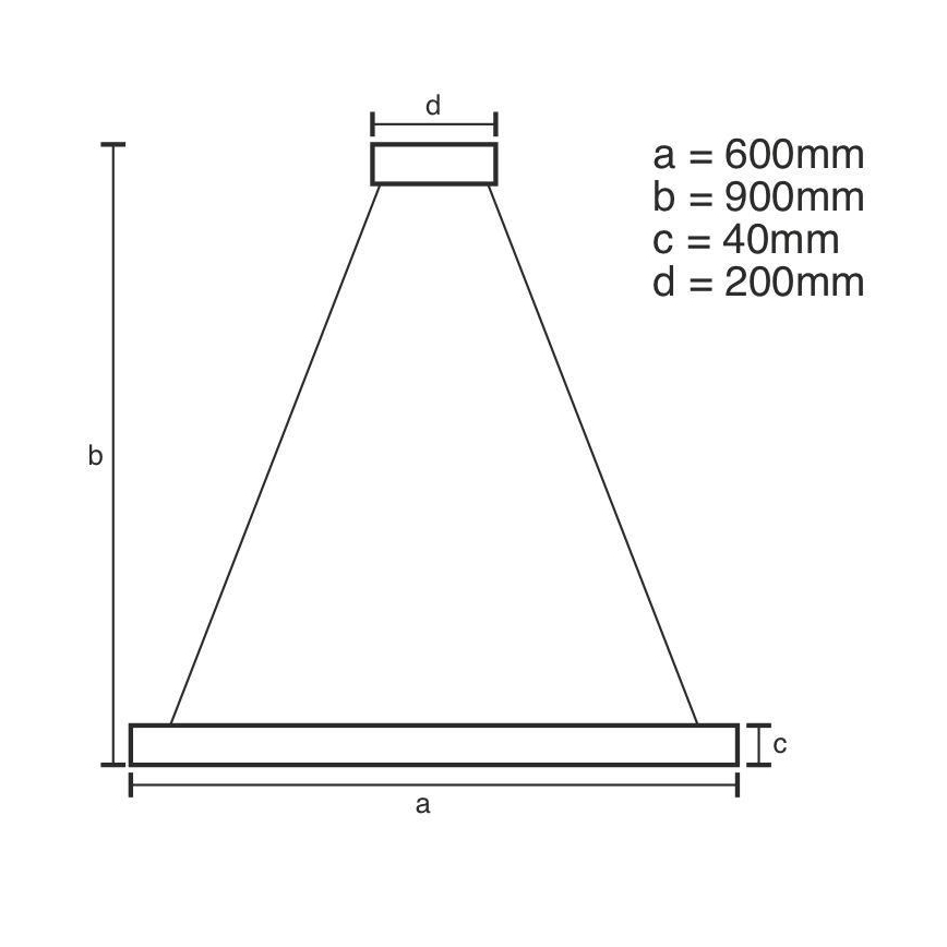 LED Himmennettävä kattokruunu johdossa LED/42W/230V 3000-6500K + kaukosäädin
