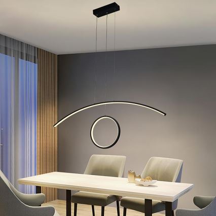 LED-himmennettävä kattokruunu johdossa LED/55W/230V 3000-6500K + kaukosäädin