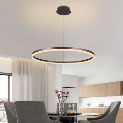 LED-himmennettävä kattokruunu johdossa LED/55W/230V 3000-6500K + kaukosäädin