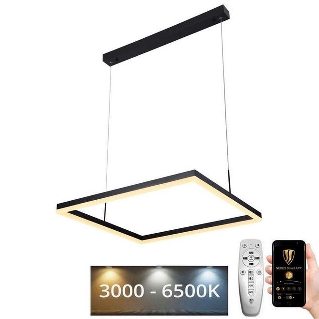 LED-himmennettävä kattokruunu johdossa LED/55W/230V 3000-6500K + kaukosäädin