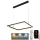 LED-himmennettävä kattokruunu johdossa LED/55W/230V 3000-6500K + kaukosäädin