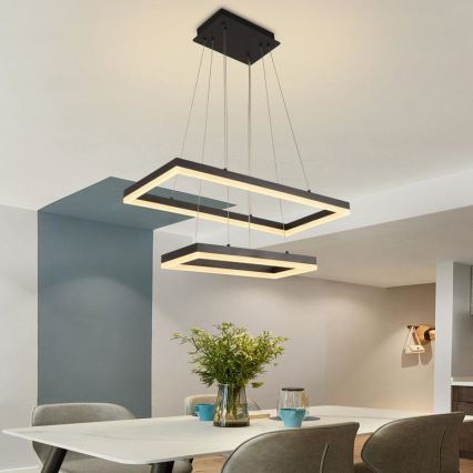 LED-himmennettävä kattokruunu johdossa LED/65W/230V 3000-6500K + kaukosäädin