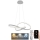 LED Himmennettävä kattokruunu johdossa LED/70W/230V 3000-6500K + kaukosäädin