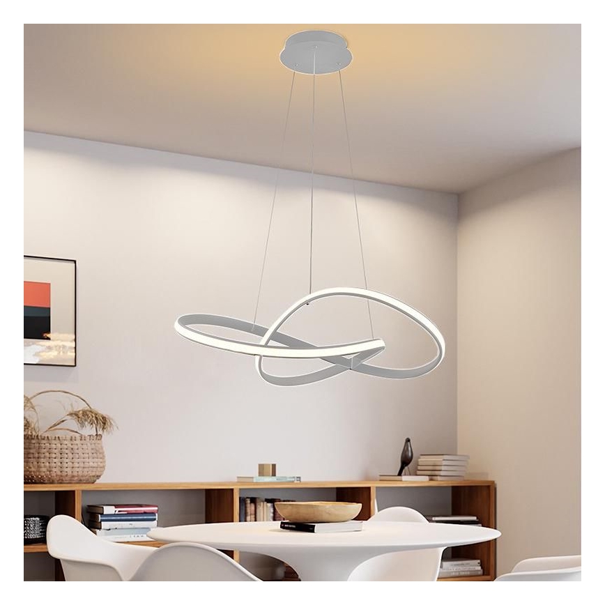LED Himmennettävä kattokruunu johdossa LED/70W/230V 3000-6500K + kaukosäädin