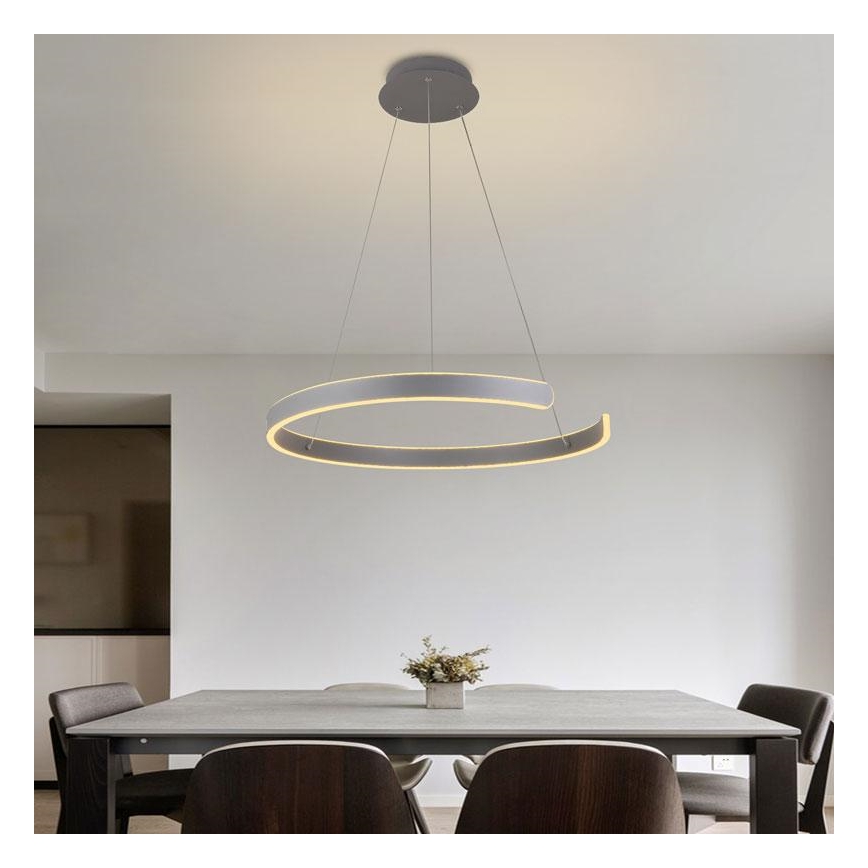 LED Himmennettävä kattokruunu johdossa LED/70W/230V 3000-6500K + kaukosäädin