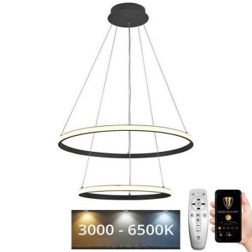 LED Himmennettävä kattokruunu johdossa LED/75W/230V 3000-6500K + kaukosäädin