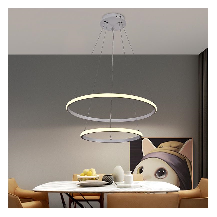 LED Himmennettävä kattokruunu johdossa LED/75W/230V 3000-6500K + kaukosäädin