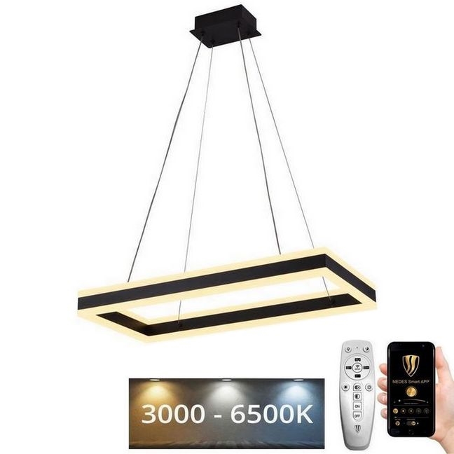 LED-himmennettävä kattokruunu johdossa LED/80W/230V 3000-6500K + kaukosäädin