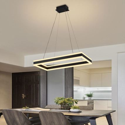 LED-himmennettävä kattokruunu johdossa LED/80W/230V 3000-6500K + kaukosäädin
