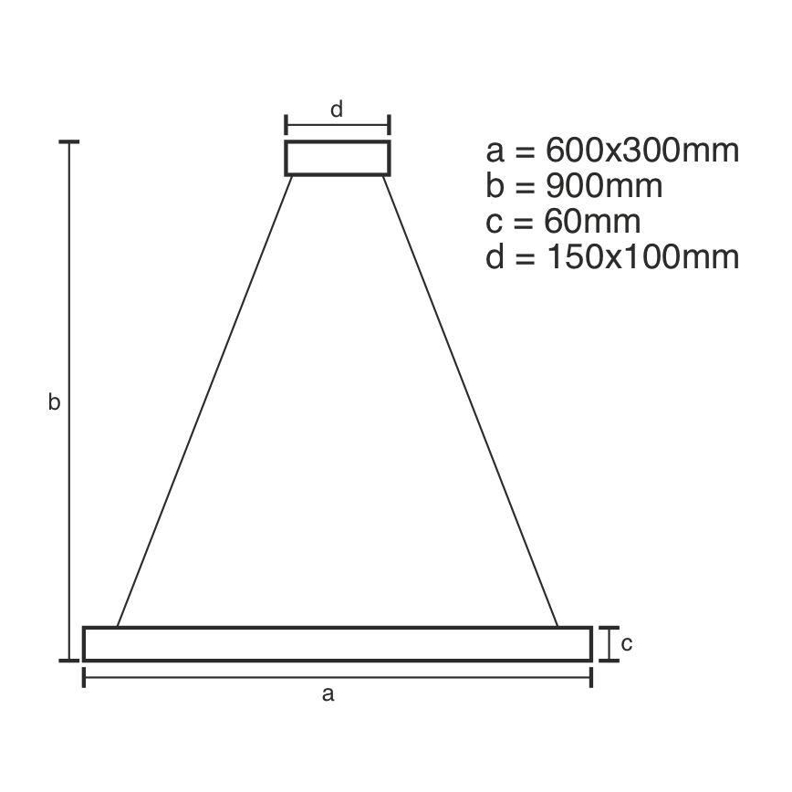 LED-himmennettävä kattokruunu johdossa LED/80W/230V 3000-6500K + kaukosäädin