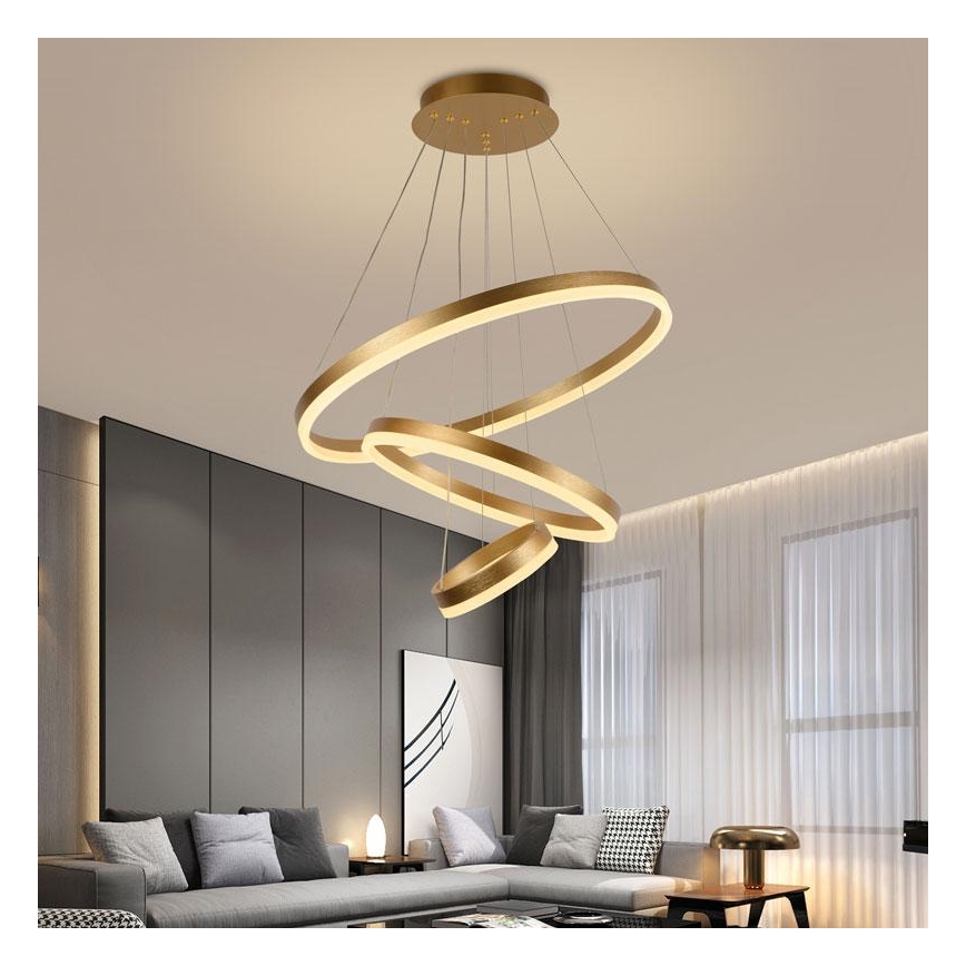 LED Himmennettävä kattokruunu johdossa LED/85W/230V 3000-6500K + kaukosäädin
