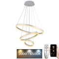 LED-himmennettävä kattokruunu johdossa LED/85W/230V 3000-6500K + kaukosäädin