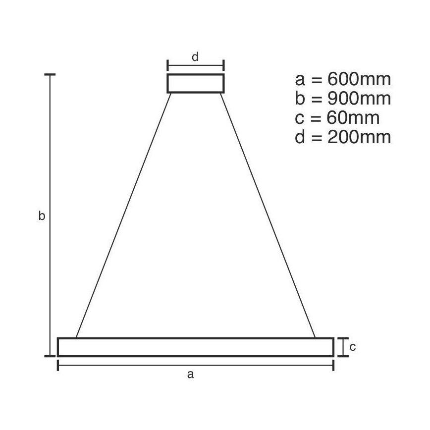 LED-himmennettävä kattokruunu johdossa LED/85W/230V 3000-6500K + kaukosäädin