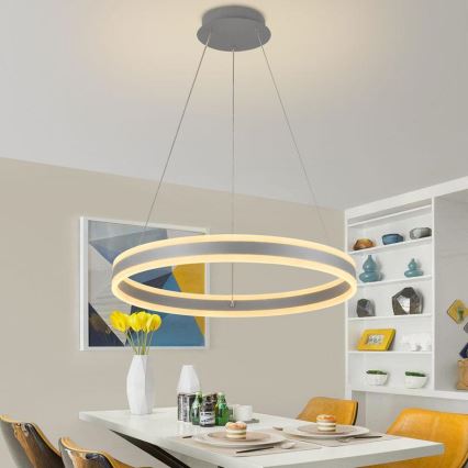 LED-himmennettävä kattokruunu johdossa LED/85W/230V 3000-6500K + kaukosäädin