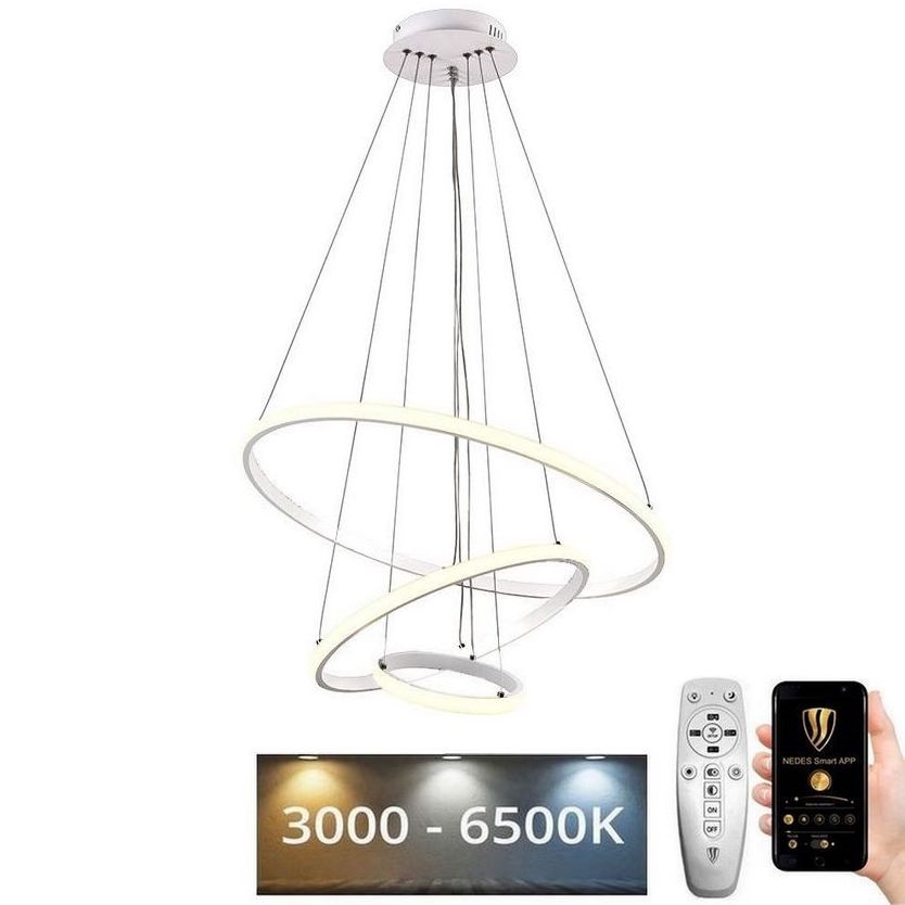 LED-himmennettävä kattokruunu johdossa LED/90W/230V 3000-6500K + kaukosäädin