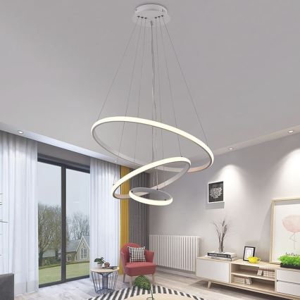 LED-himmennettävä kattokruunu johdossa LED/90W/230V 3000-6500K + kaukosäädin