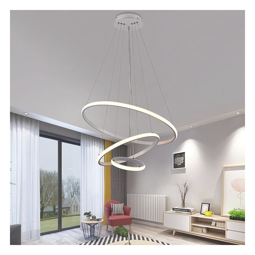 LED-himmennettävä kattokruunu johdossa LED/90W/230V 3000-6500K + kaukosäädin