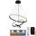 LED Himmennettävä kattokruunu johdossa LED/90W/230V 3000-6500K + kaukosäädin