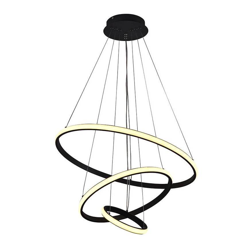 LED Himmennettävä kattokruunu johdossa LED/90W/230V 3000-6500K + kaukosäädin
