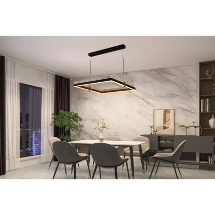 LED himmennettävä kattokruunu johdolla LED/100W/230V 3000-6500K + kaukosäädin