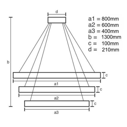 LED himmennettävä kristallikruunu johdolla LED/115W/230V 3000-6500K kromi/kulta + kaukosäädin