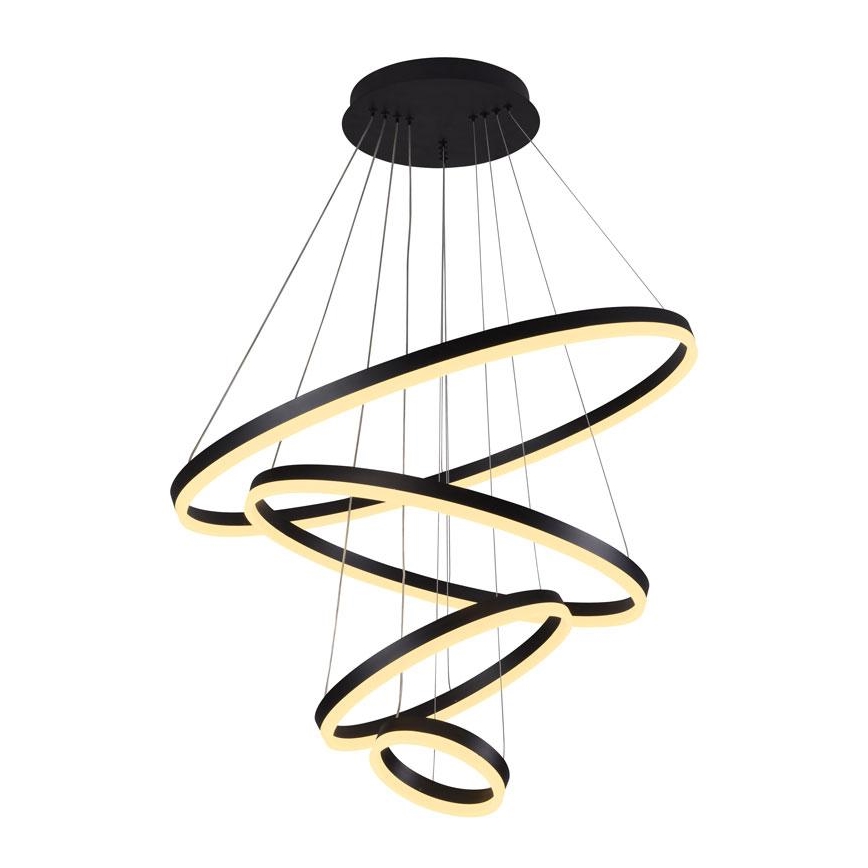 LED himmennettävä kattokruunu johdolla LED/165W/230V 3000-6500K halkaisija 80 cm + kaukosäädin
